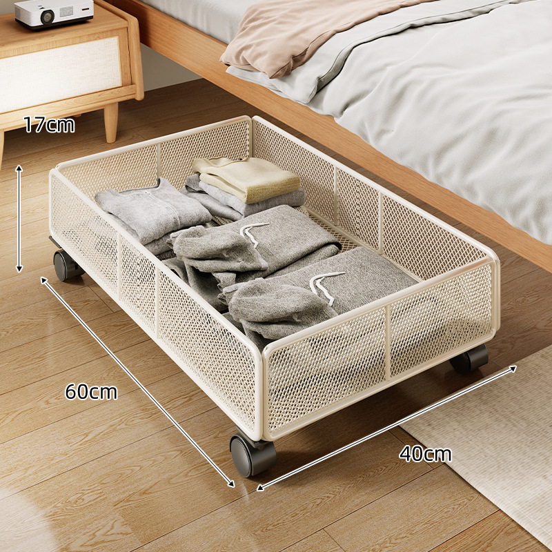Under-bed Storage Box, Flat Clothing Storage Cabinet, Mobile Children's Toy Drawer-type Storage Organizer