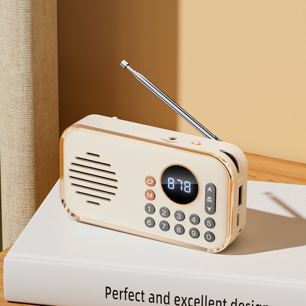 New Elderly Radio Walkman Bluetooth Speaker Portable Music Player Card Insert U Disk Audio