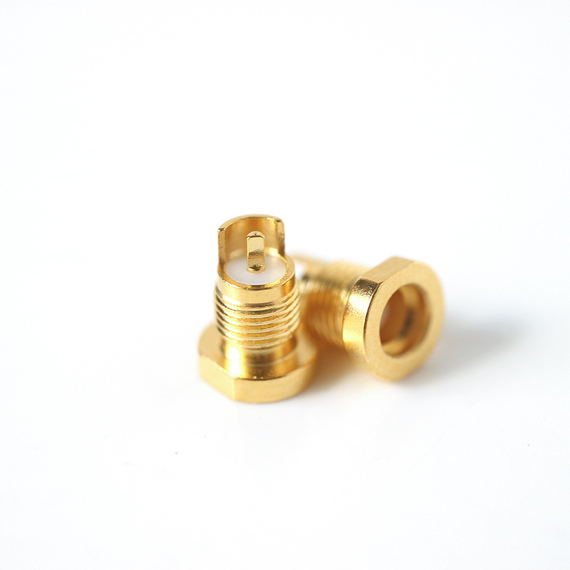 Universal Shure Pin Socket Female MMCX Pure Copper Gold-plated Built-in Thread