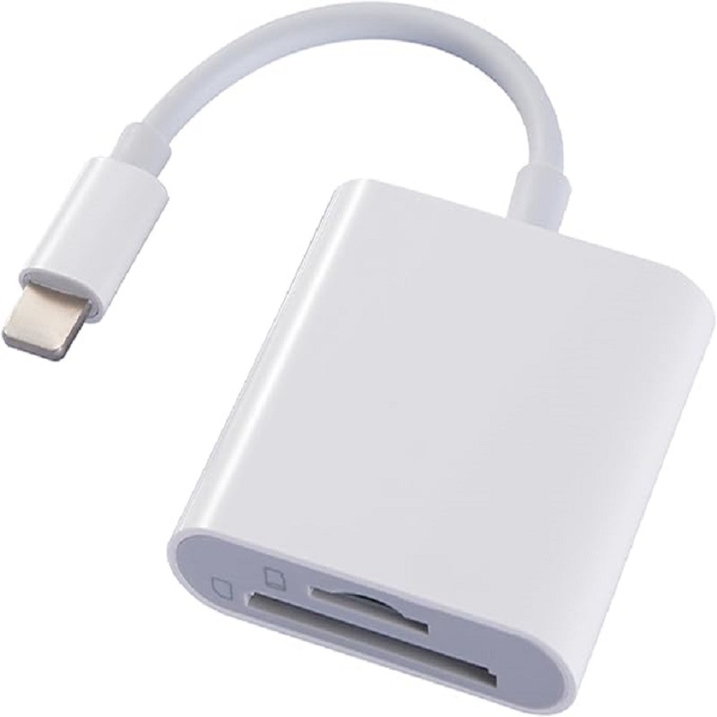 Apple iPhone Lightning Adapter TF SD 2-in-1 Card Reader Type-C OTG Chinese Style