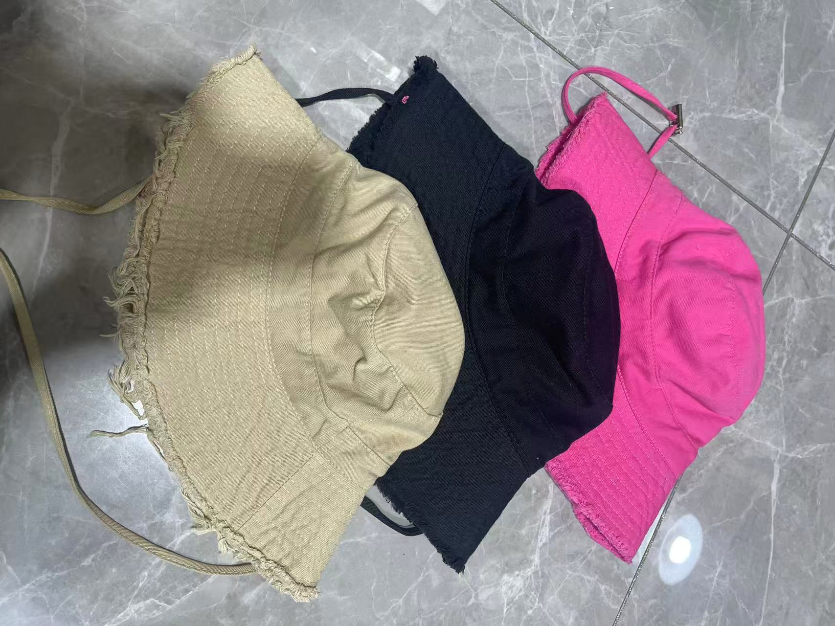 Hat HyunA Fisherman Hat Women Spring Summer Washed Wide Brim Vacation Frayed Denim Sun Protection Hat Outdoor Climbing