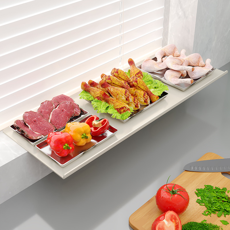 Magnetic Window Sill Extension Board Kitchen Countertop Widening Extension Board Storage Rack No-drilling Window Sill Extension Sink