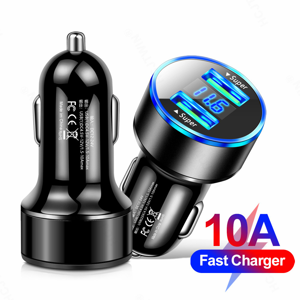 66W 7A QC3.0 Car Phone Charger 5USB 4-Port QC3.0 Fast Car Charger