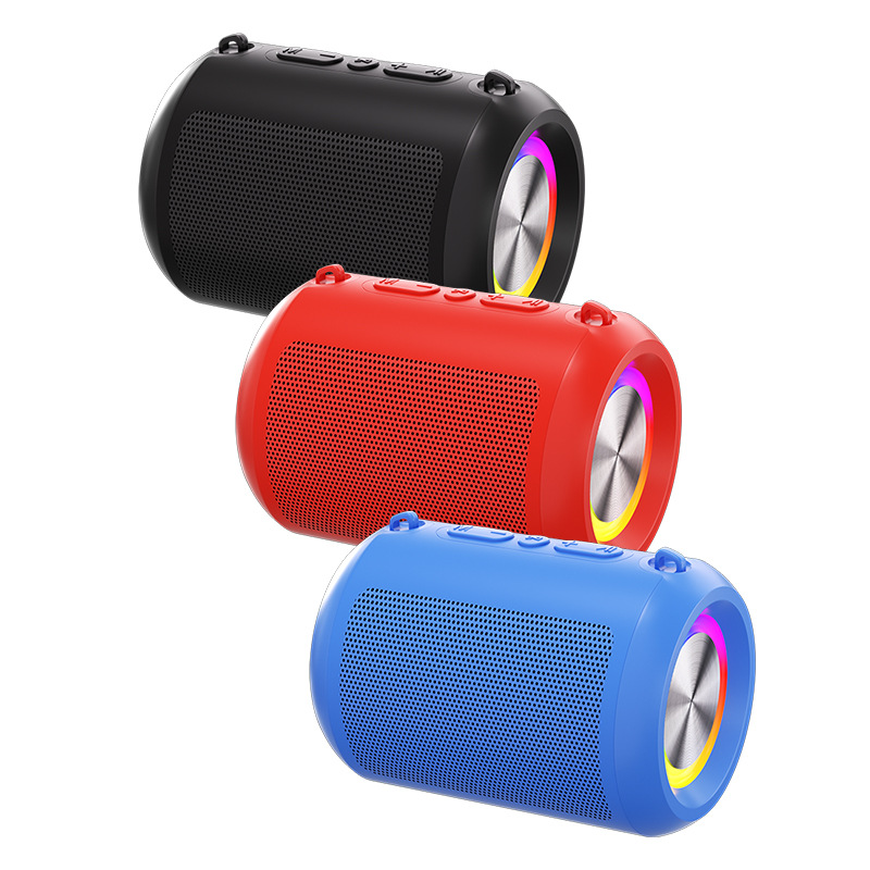 Portable home Bluetooth speaker small steel cannon supports TF card USB desktop wireless loud small speaker