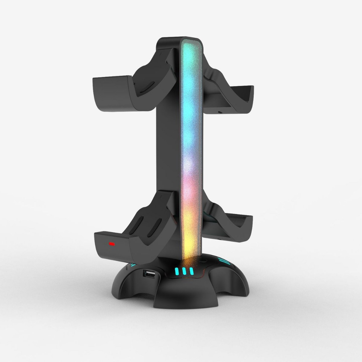 PS5 handle charging stand 4-in-1 stand handle storage stand RGB light luminous game handle display stand