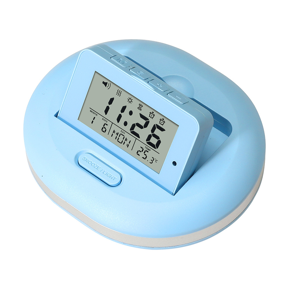 Cute Vibration Alarm Clock Student Dormitory Silent Timer Learning Tool Electronic Clock Snooze Clock Night Light