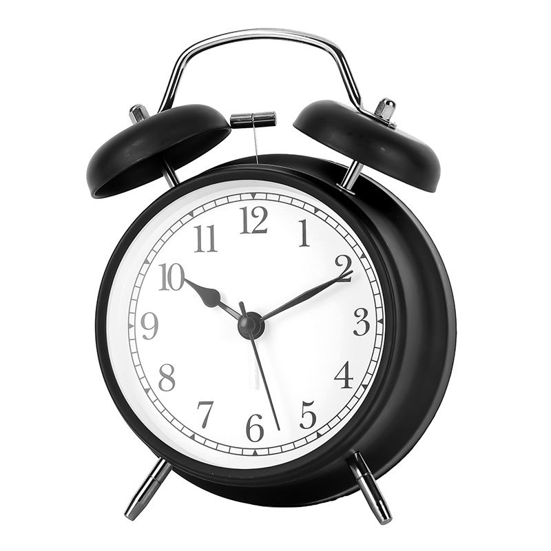 Simple alarm clock dormitory bedside metal bell student wake-up special luminous small alarm clock