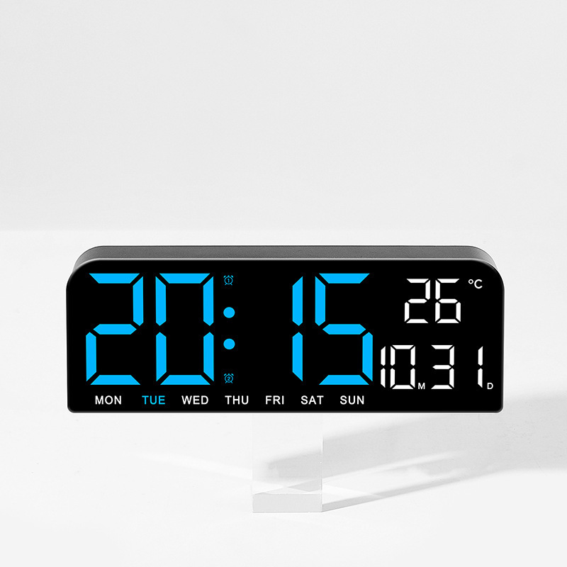 New Large Screen Alarm Clock Simple LED Desktop Clock Clock Large Size Table Clock Hanging 0707