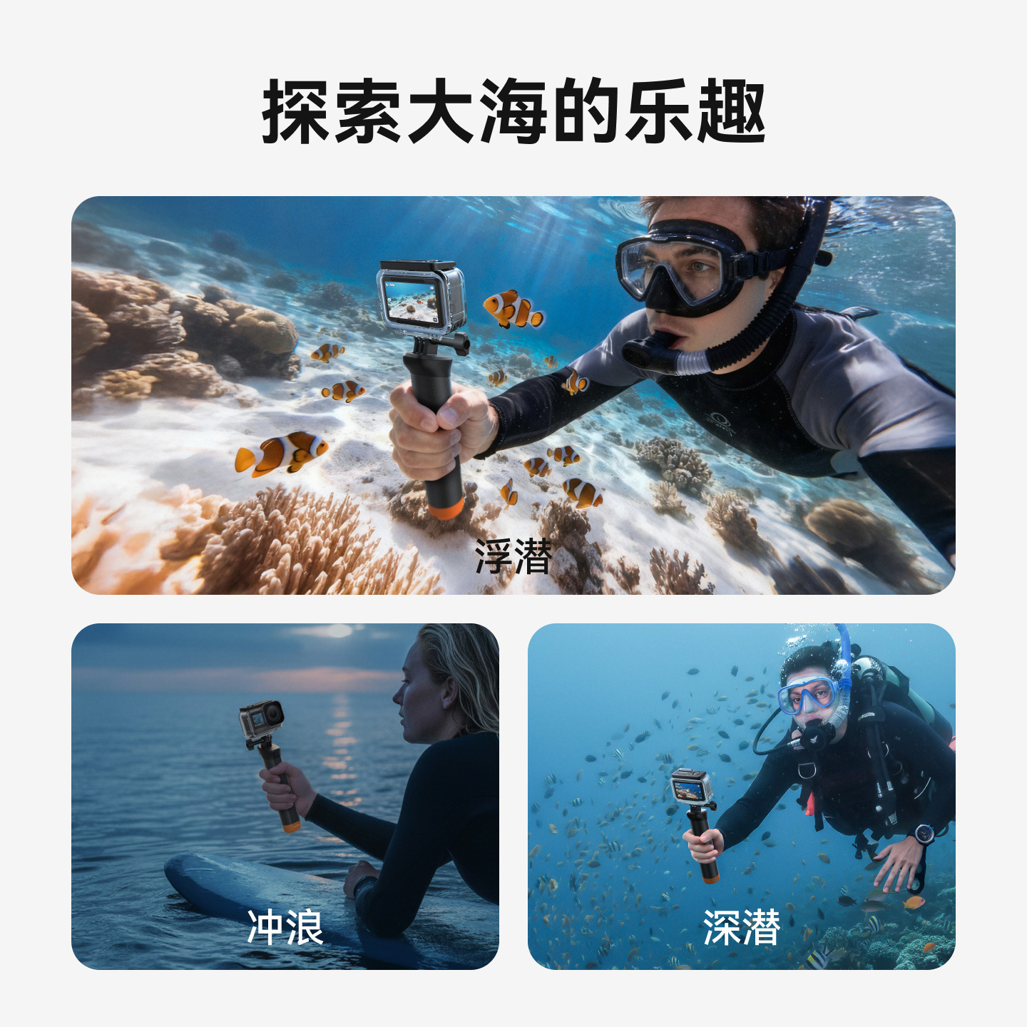 TELESIN Taixun DJI Action6 Waterproof Case Sports Camera Action6 Waterproof Case Accessories Diving Box