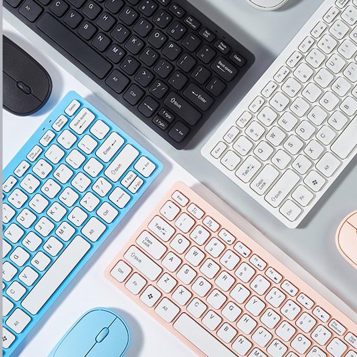 TJ-808 Neutral 2.4G Wireless Keyboard Mouse Set Can Be Silk Screen Language Russian Arabic Spanish