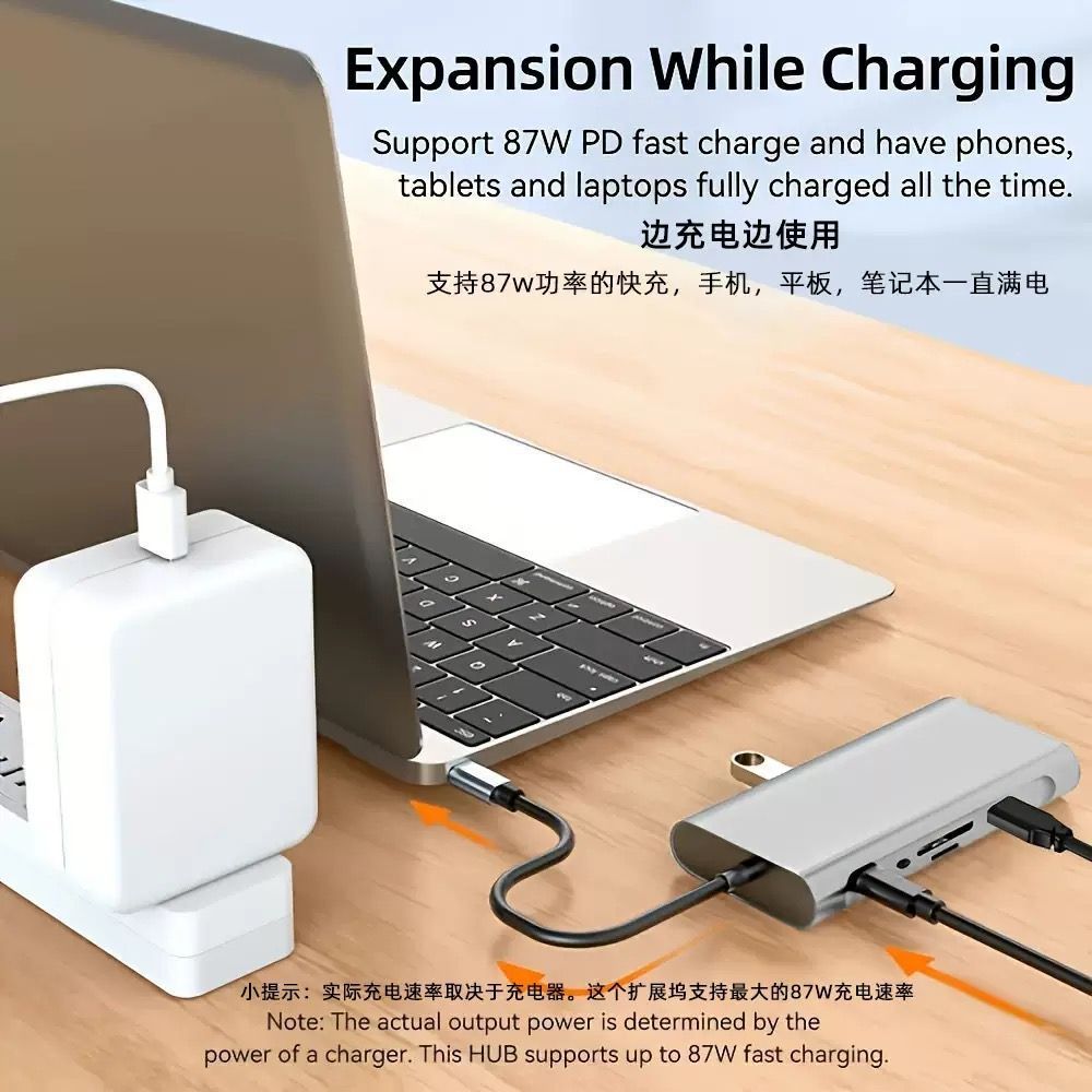 11-in-1 Docking Station Multi-function Hub Type-C Converter USB Multi-function Docking Station