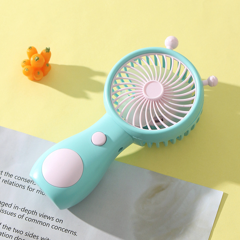 Handheld Snail Small Fan USB Charging Portable Small Fan Cute Cartoon Snail Handheld Fan
