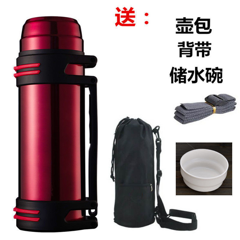 Stainless steel vacuum flask travel flask vacuum cup large capacity outdoor sports cold water flask portable car