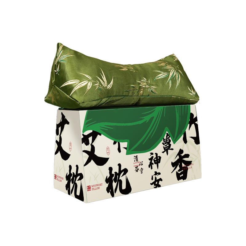 Festival Mugwort Cervical Triangle Pillow Home Use Sleep Neck Protection Gift Box Long-lasting Non-collapsing Mugwort Cervical Pillow