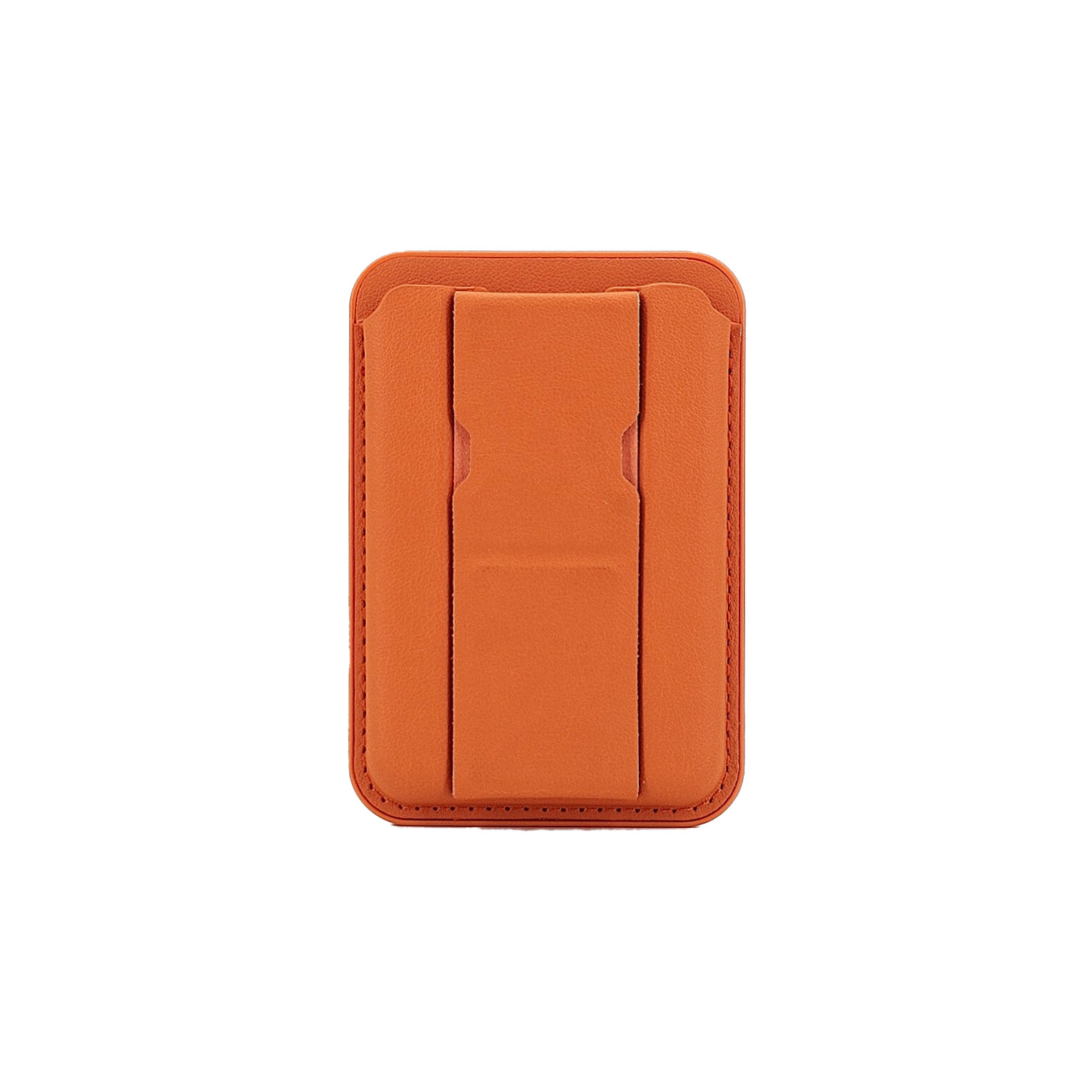 New Anti-slip Grid MagSafe Magnetic Card Holder Folding Stand Round Hole Injection Molded Portable Document Card Storage Clip