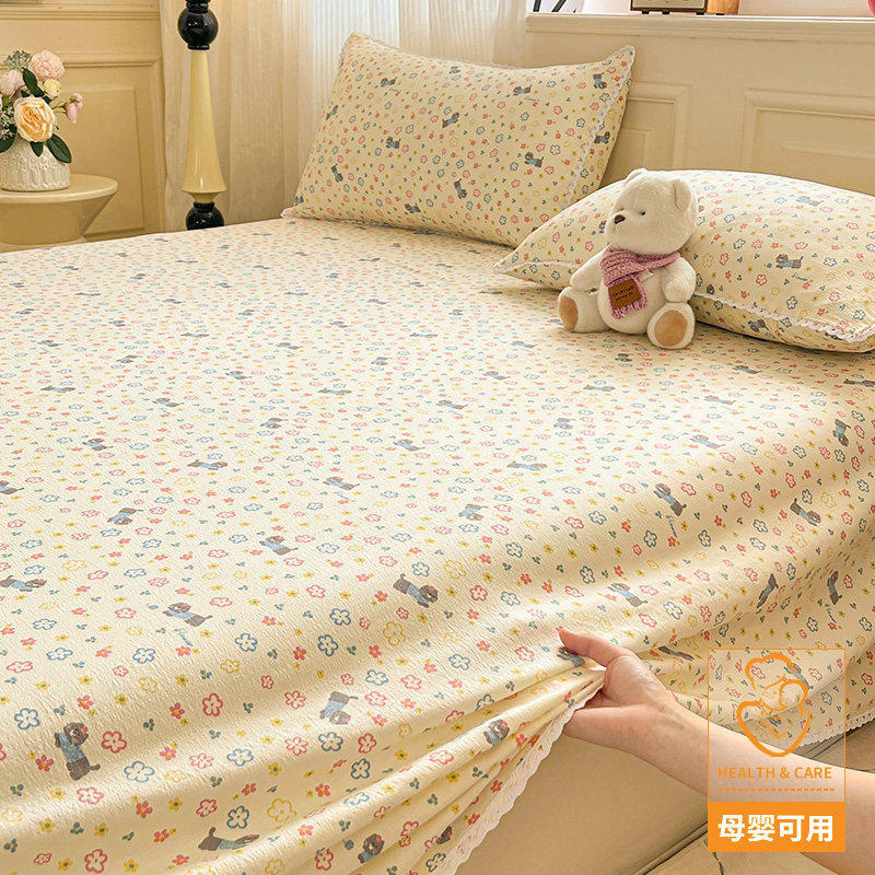 抗菌款-花间漫步【A类抗菌升级孕婴可用】 · 床单单件-120x230cm【适合0.8-0.9m床】