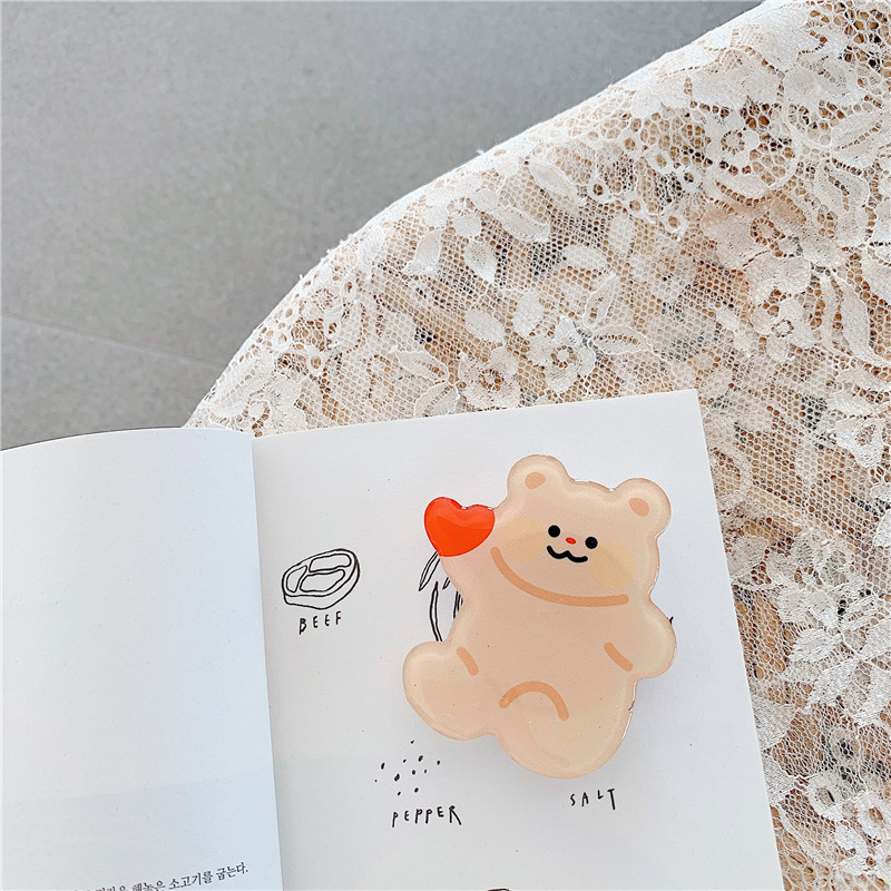 Cartoon Resin Airbag Stand Acrylic Telescopic Foldable Phone Portable Digital