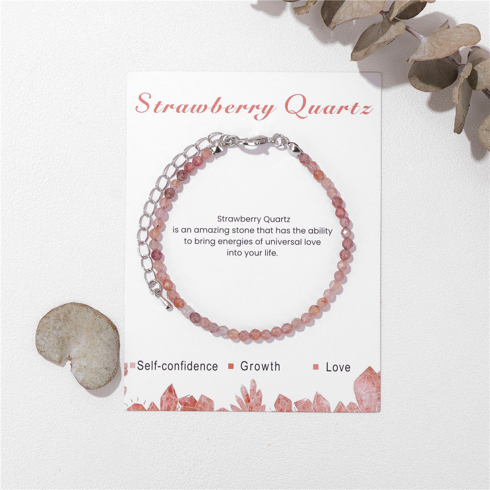 Card pack 3mm artificial crystal bead bracelet new best friend bracelet