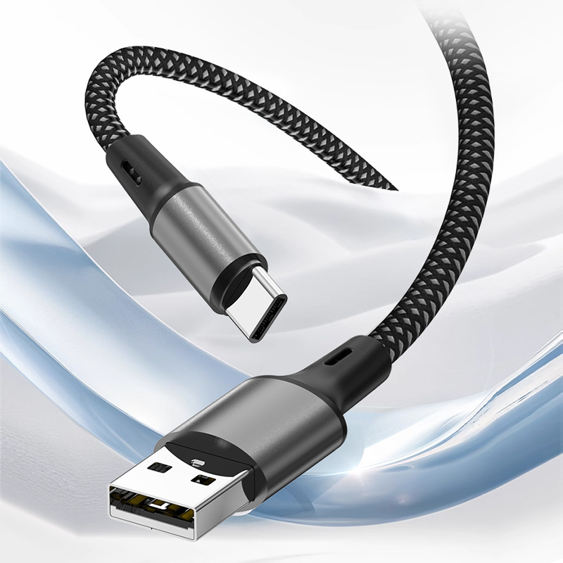 For OV Huawei Xiaomi 6A Full Compatible Phone Data Cable 120W Braided Charging Cable USB Fast Charging Cable