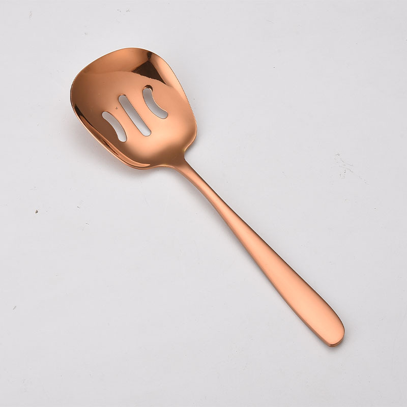 304 Stainless Steel Large Rice Spoon Public Spoon Home Long-Handle Serving Spoon Soup Spoon Strainer Spoon Small Frying Spoon Hotel Serving Spoon