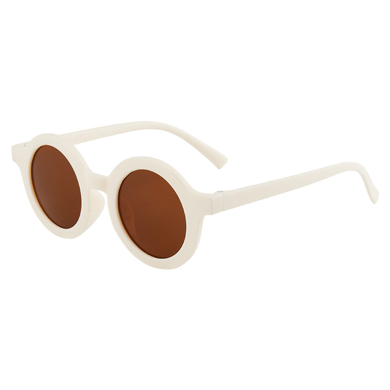 Children's sunglasses, parent-child frosted glasses, new for 1-8 years old, baby decoration fashion show, kids round sunglasses