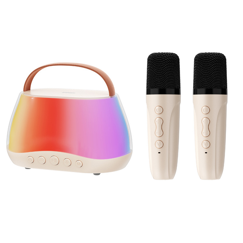 Colorful K Song Audio Microphone All-in-One Portable Bluetooth Speaker Home KTV Outdoor Singing Set