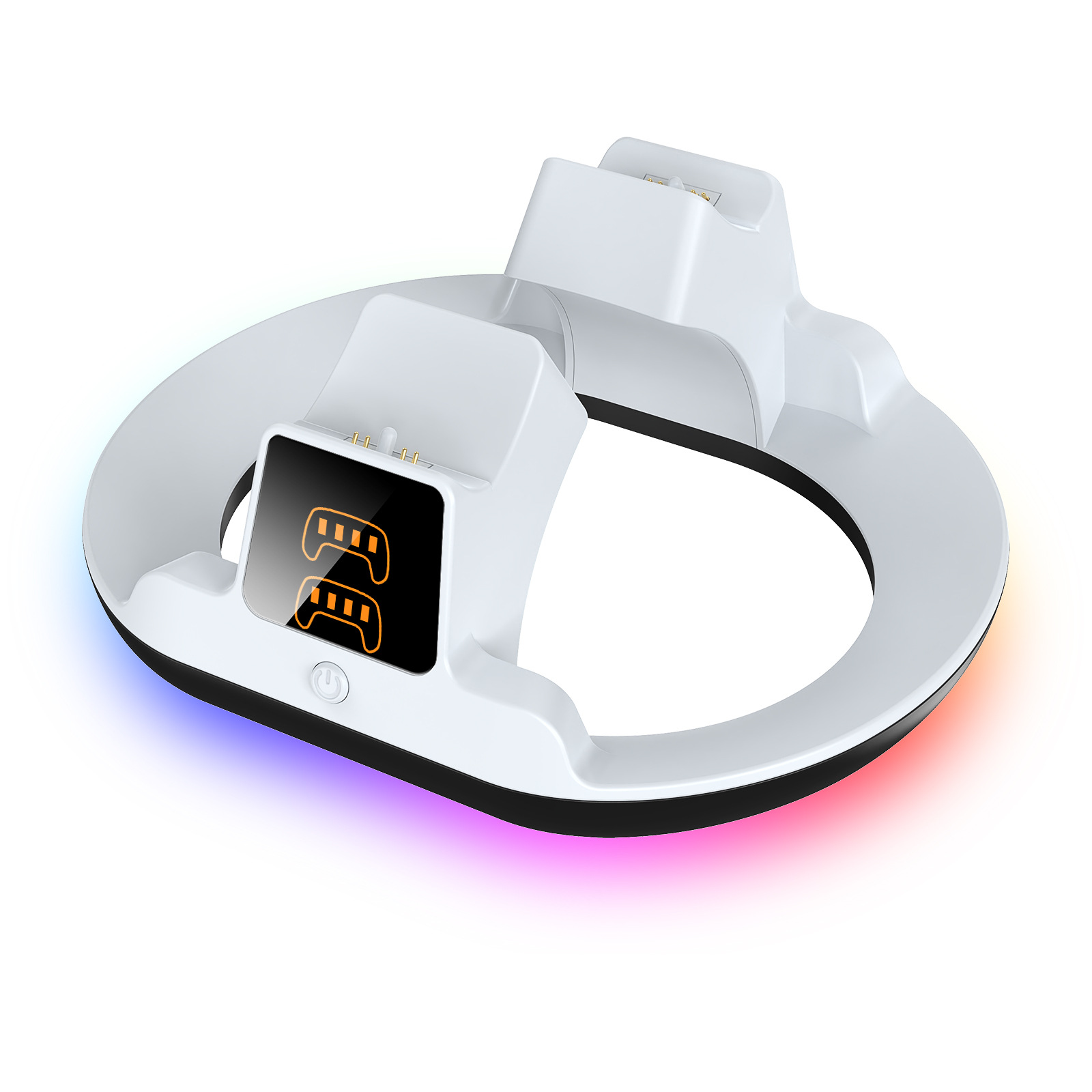 Game controller charging gaming accessories dedicated PS5 controller charging dock RGB lighting with