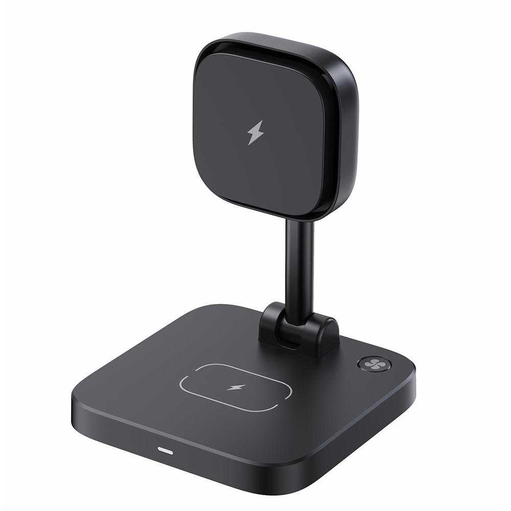 4-in-1 Multi-Functional Magnetic Wireless Charger with Cooling Fan for Apple Phone Earphones Watch Charging