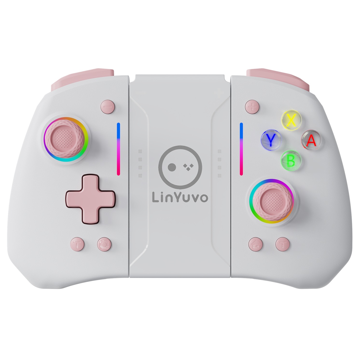 LinYuvo Lianyou switch joy con bluetooth handle colorful RGB light strip back button wireless left and right handle