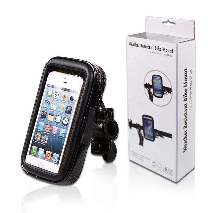 Bicycle phone bag, electric motorcycle scooter rearview mirror navigation mount, waterproof and rainproof phone bag