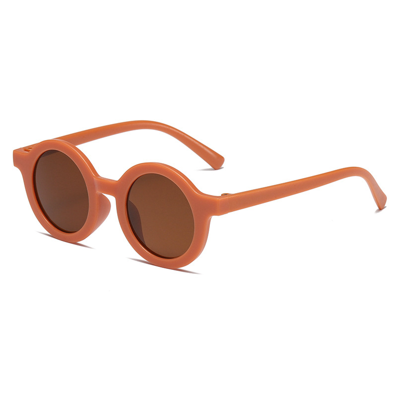 Children's sunglasses, parent-child frosted glasses, new for 1-8 years old, baby decoration fashion show, kids round sunglasses