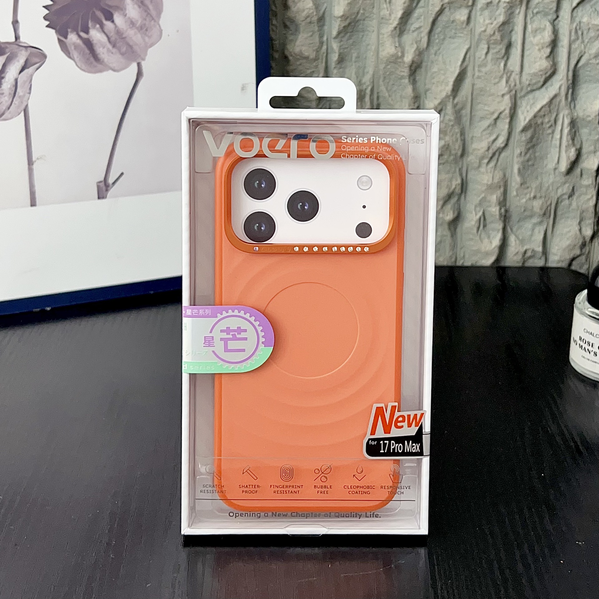 For iPhone 17 Pro Max 3D Ripple Pattern Phone Case Apple 16 Diamond Star Glitter Water Ripple Hard Case 15