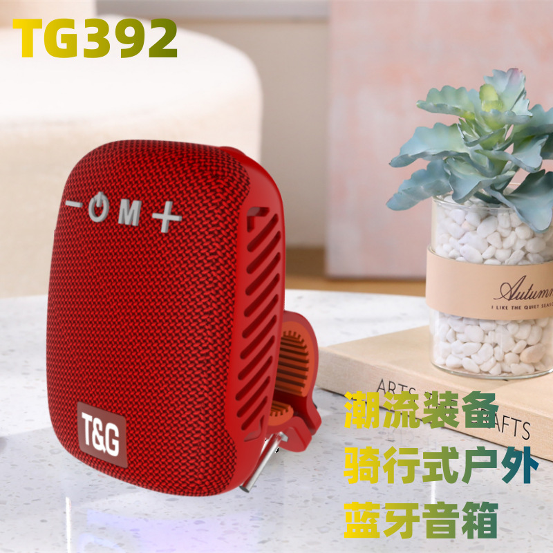 TG392 Outdoor Cycling Fixed Bracket Heavy Bass Speaker Card Slot Mobile TWS Bluetooth Speaker Multi-Scene Applicable