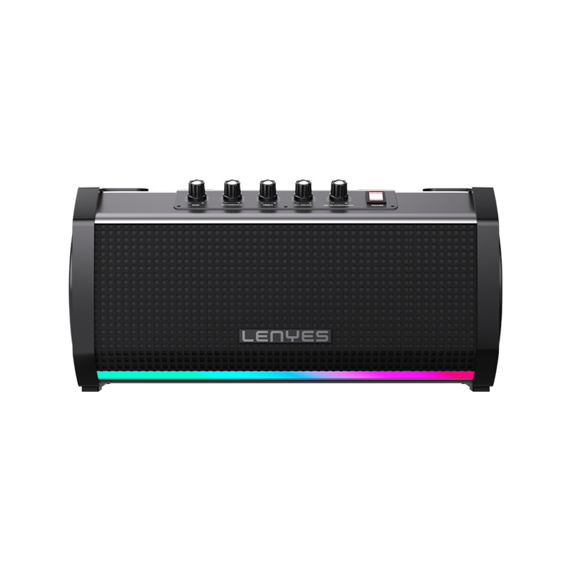 LENYES Cold Lion Bluetooth Speaker Outdoor Portable Subwoofer Exclusive Tuning APP Speaker High Power