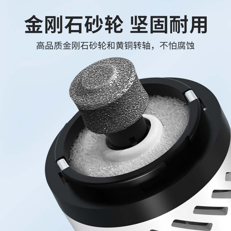 Home Special Pet Nail Grinder Cat Dog Nail Clipper USB Charging Vacuum Nail Grinder LED Light Electric Nail Trimmer