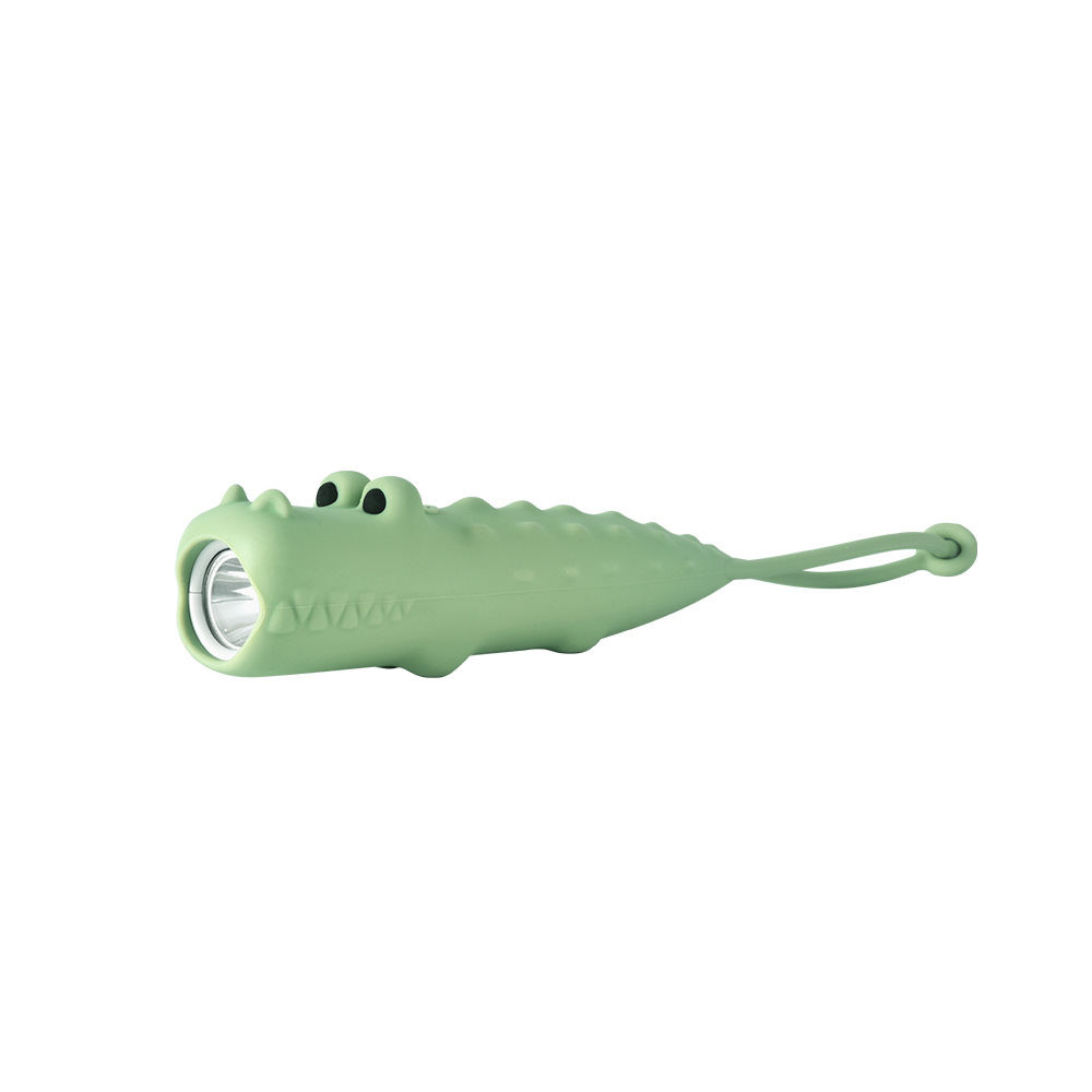 Animal Silicone Flashlight USB Charging Portable Children's Cartoon Cute Shape Two-Gear Handheld Light