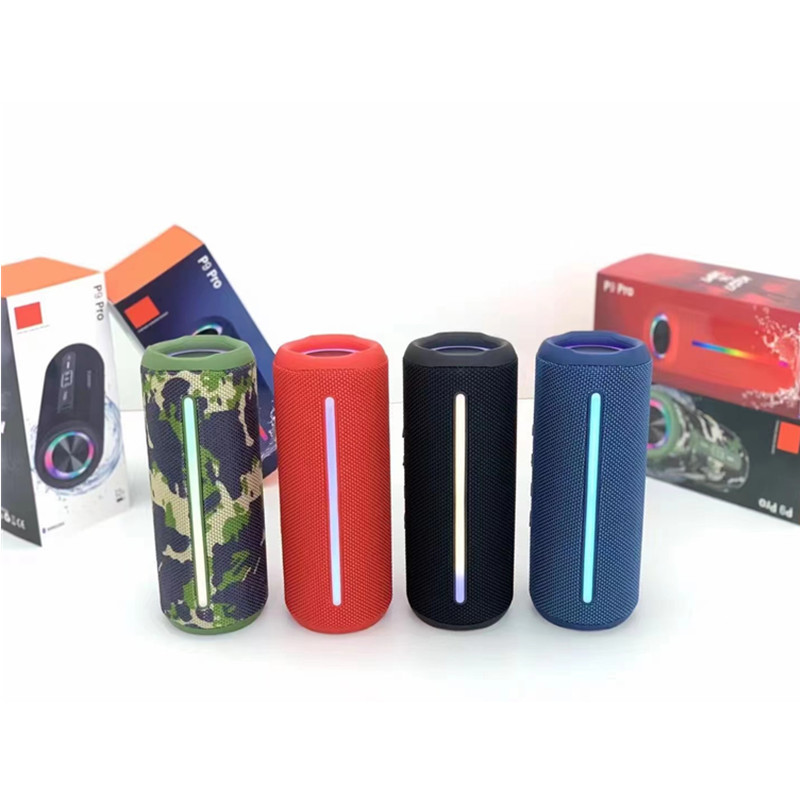 P9pro Bluetooth Wireless Speaker RGB Running Light Heavy Bass Portable Speaker TF Card Tandem