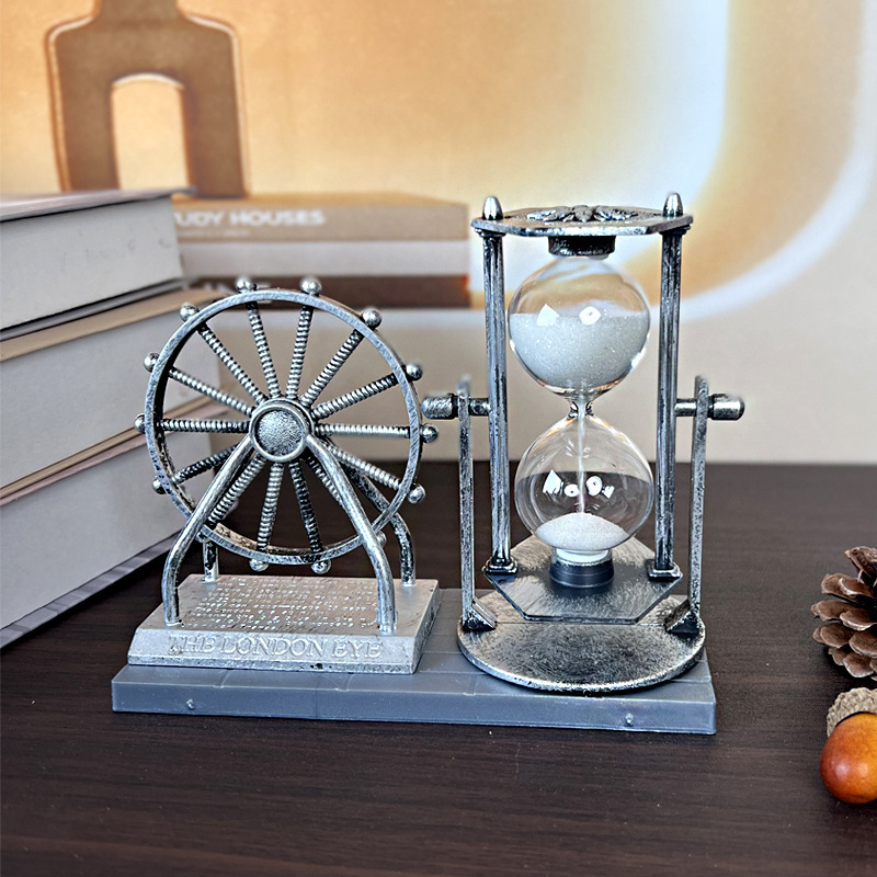 I0332 Student Gift Ferris Wheel Hourglass Sand Timer Ornament Home Decoration Ornament Craft