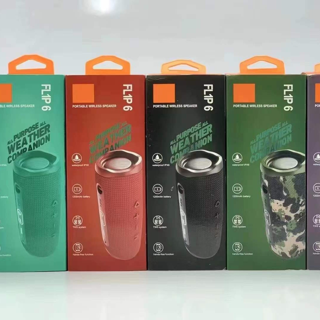FLIP6 Series Kaleidoscope 6th Gen New Outdoor Portable Lanyard Bluetooth Speaker