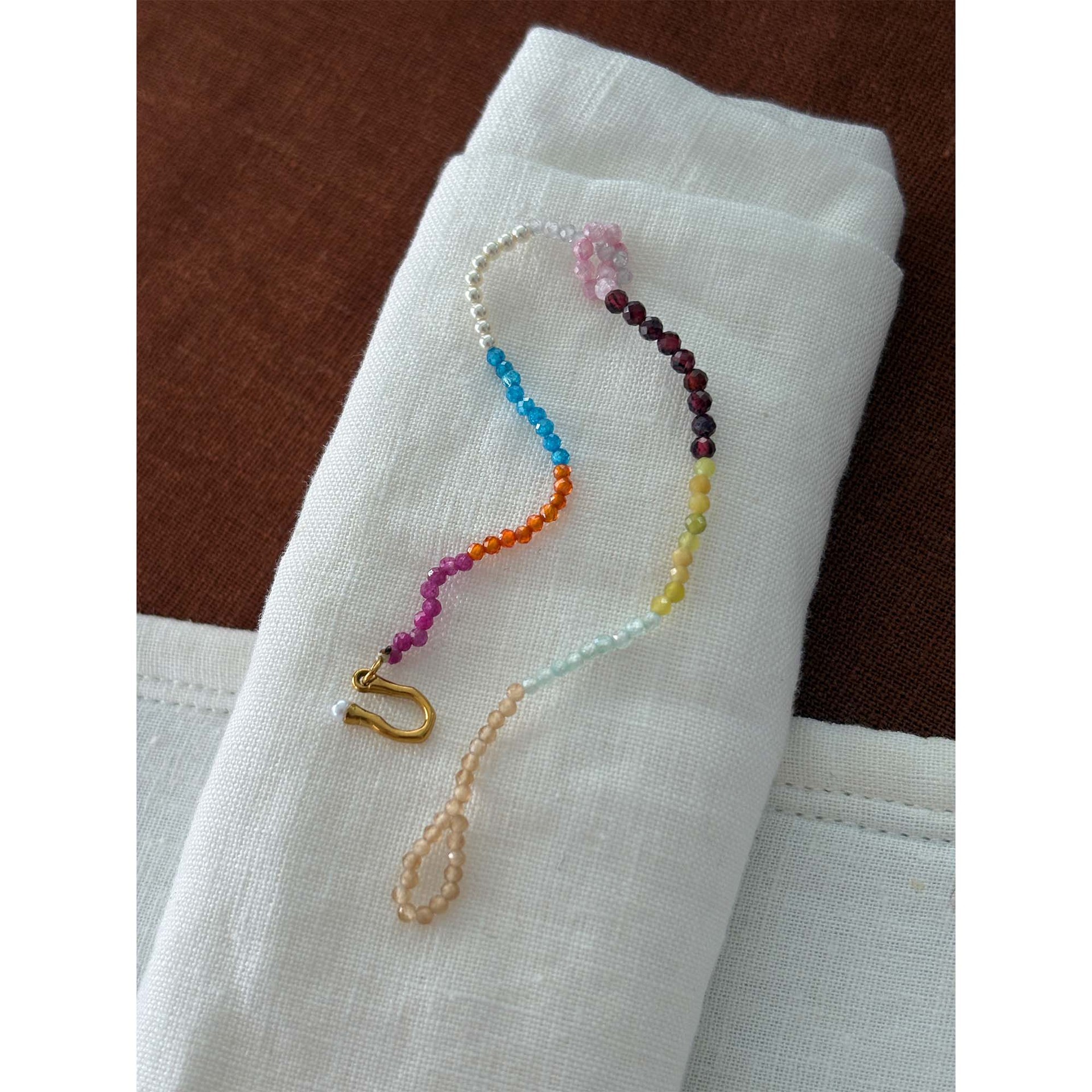 301 Japanese Miscellaneous Small Beaded Ultra-fine Beads 2mm Delicate Colorful Zircon Bracelet Women Layered Niche A9-11