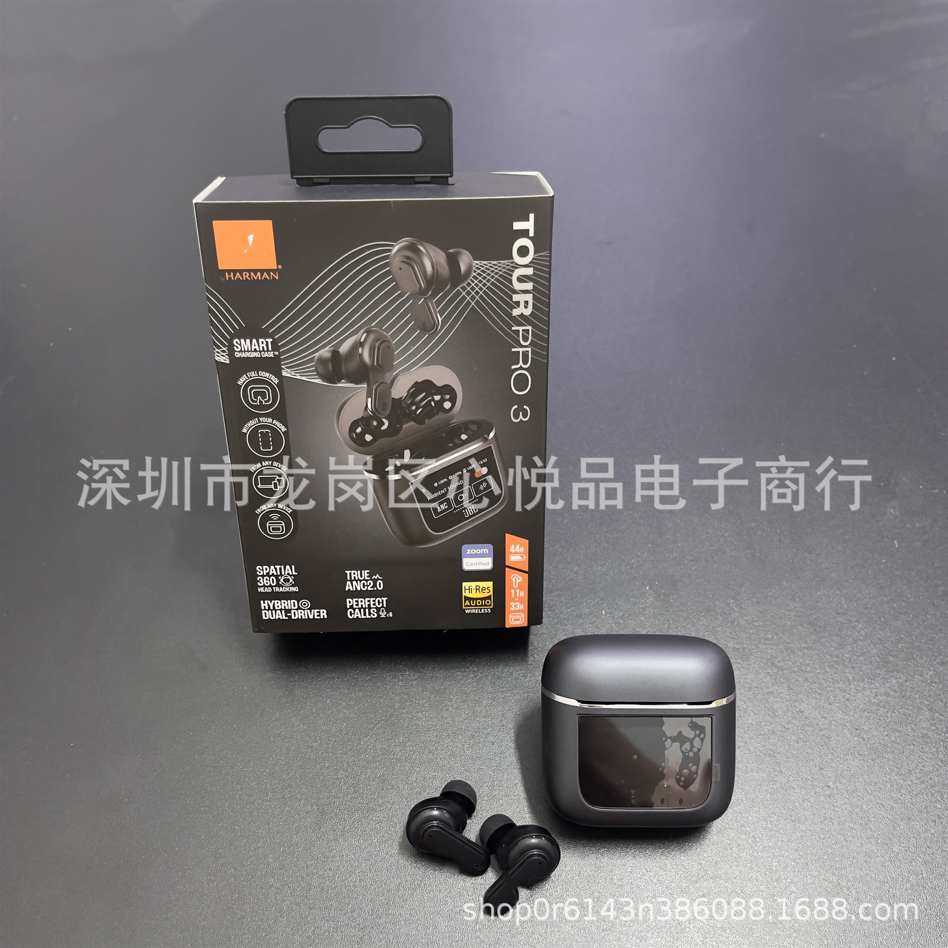 New TOUR PRO3 ANC+ENC smart screen 21 language Bluetooth earphone