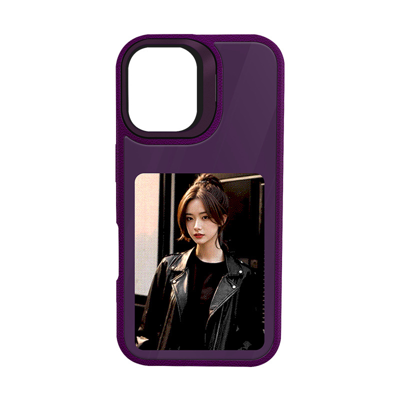 2025 New High-Definition E-Ink NFC Stand Anti-Drop Phone Case for iPhone 13-17 Pro Max Series