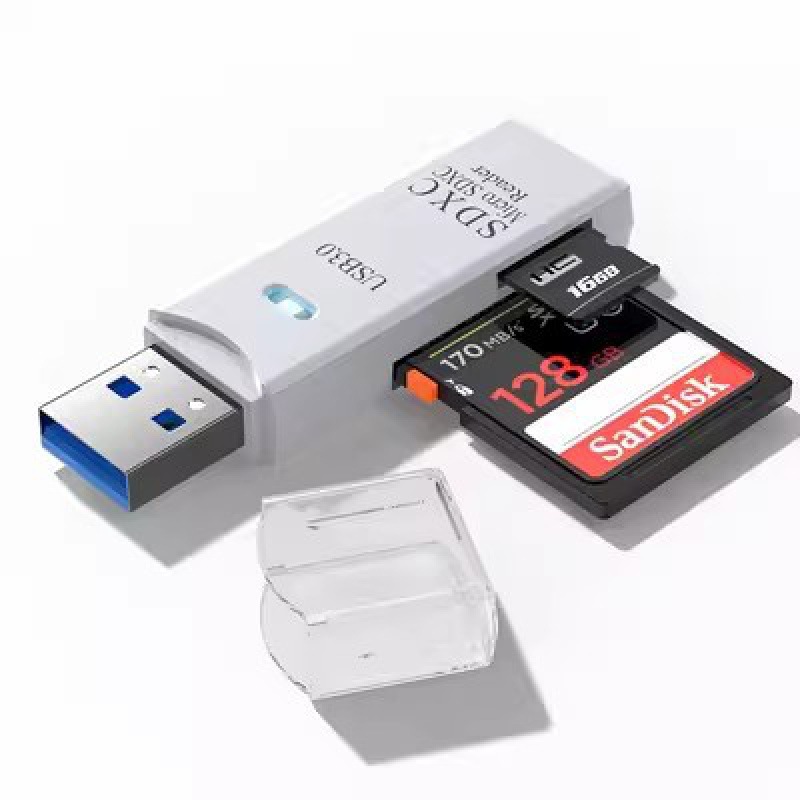 USB 3.0 Card Reader Phone TF Camera SD High-Speed Memory Card 2-in-1 OTG Memory Card