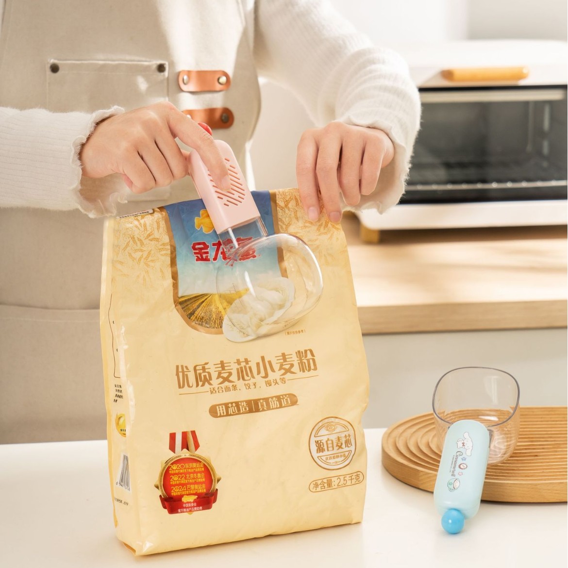Sanrio Official Rice Spoon Dopamine Clampable Rice Spoon Kitchen Grain Spoon with Scale Controlled Quantity Cartoon Spoon