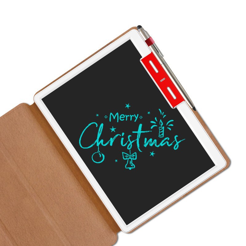 New Business Leather Case LCD Writing Pad Electronic Memo Notebook Enterprise Activity Gift Single LOGO Printing