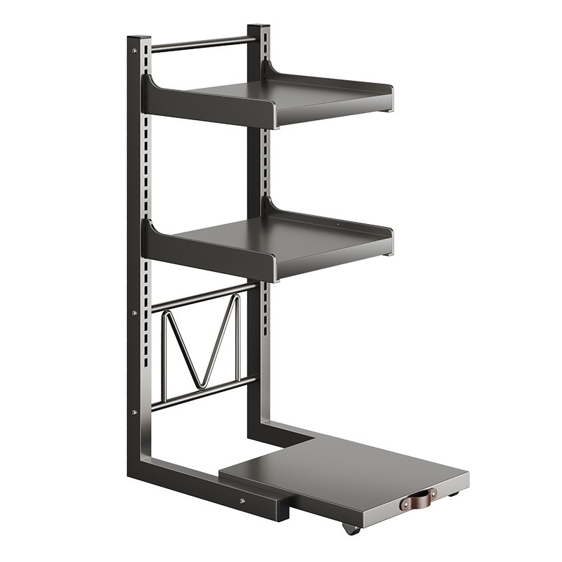 Ermo microwave oven rack multifunctional kitchen small appliance countertop pull-out oven rice cooker storage rack