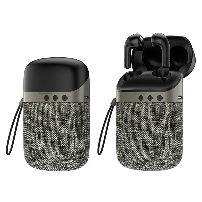 Multifunctional 2-in-1 in-ear Bluetooth headset stereo Bluetooth speaker, TWS pair earphone Bluetooth speaker