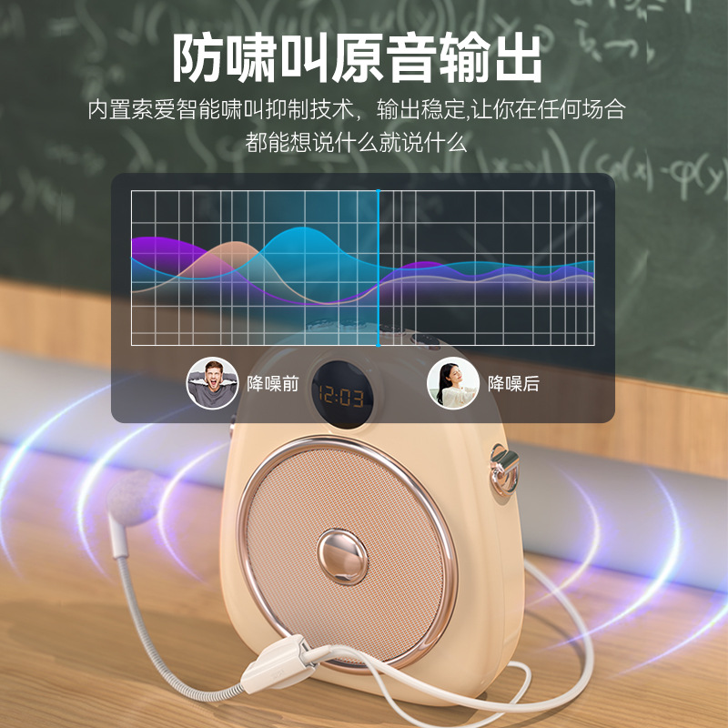 SOAIY S655 Mini Amplifier for Teachers Special Microphone Teacher Class Lecture Tour Guide Headset