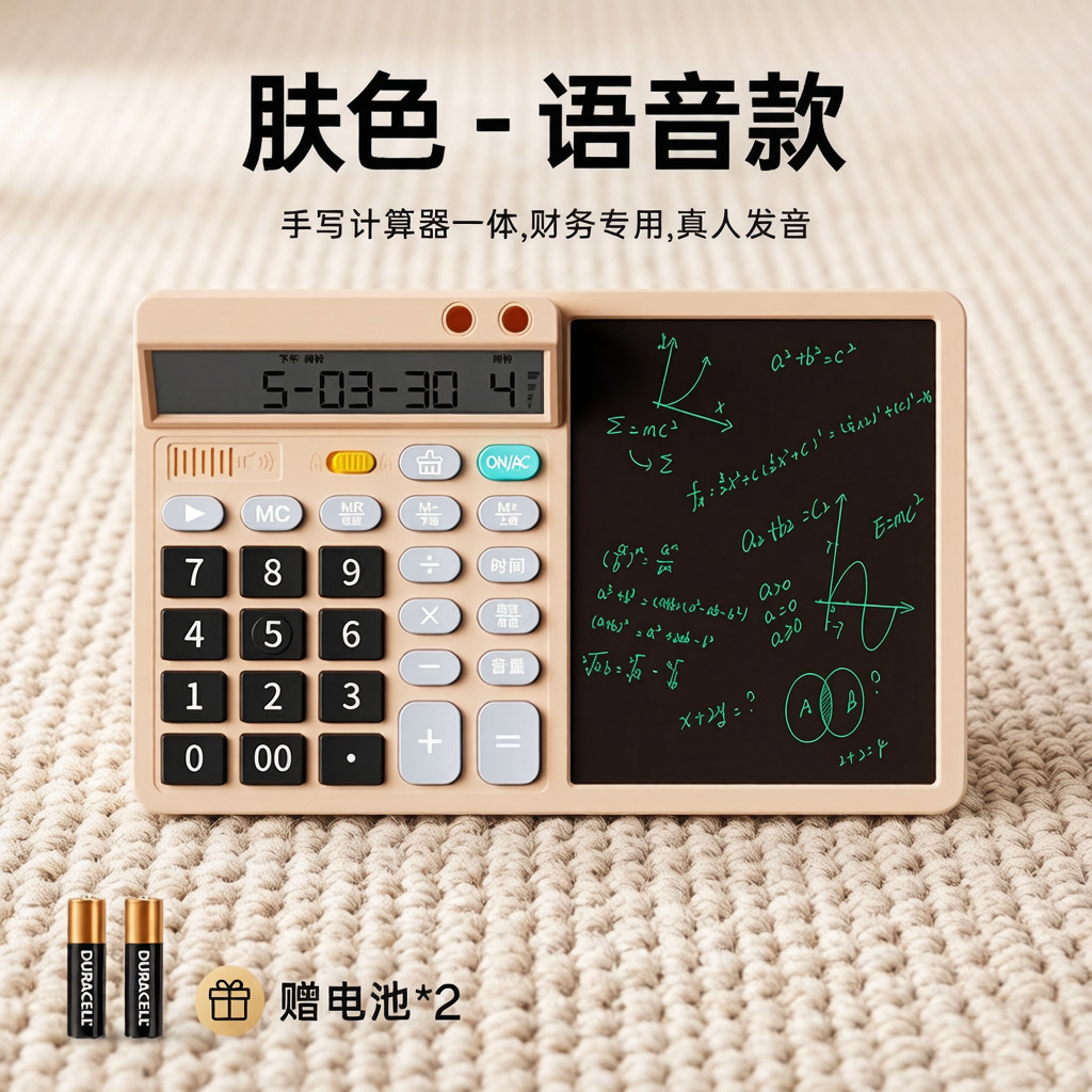 Calculator LCD Writing Board Dual Power Supply Business Gift Teacher's Day Gift Office Computer Memo
