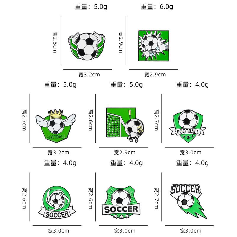 USA-Mexico-Canada World Cup Football Brooch Mexico USA Canada World Cup Peripheral Clothing Accessory Sports Badge